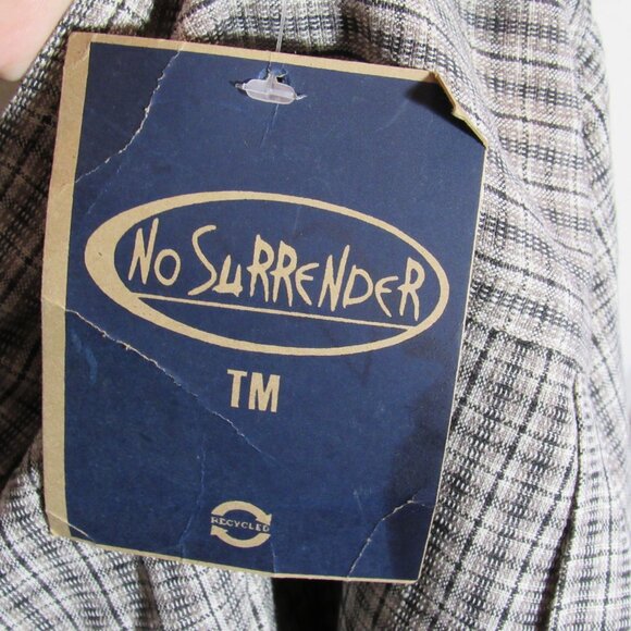 True Vtg Pool Shirt Medium Men's Zipper Front No Surrender Sears Club Beige NWT - Picture 11 of 13